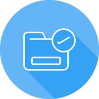 Folder with a Checkmark Vector Icon