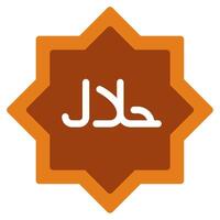 Halal Icon Ramadan, for infographic, web, app, etc vector