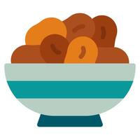 Dates Plate Icon Ramadan, for infographic, web, app, etc vector