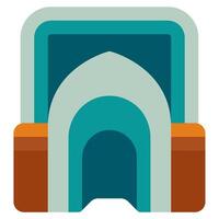Mihrab Icon Ramadan, for infographic, web, app, etc vector