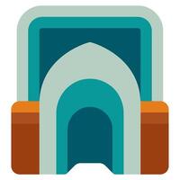 mihrab icono ramadán, para infografía, web, aplicación, etc vector