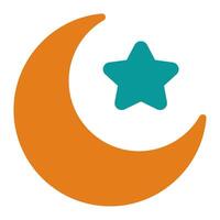 Crescent Icon Ramadan, for infographic, web, app, etc vector