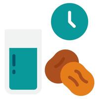 Iftar Icon Ramadan, for infographic, web, app, etc vector