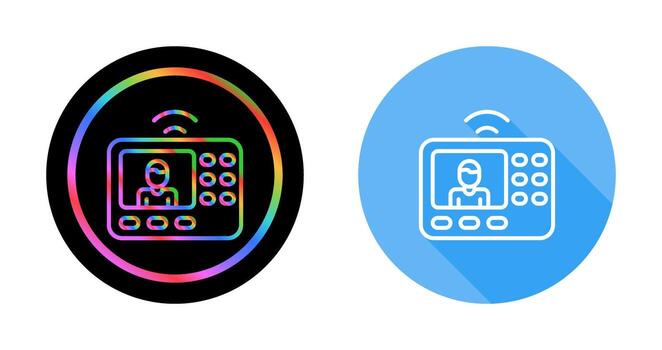 intercomunicador sistema vector icono