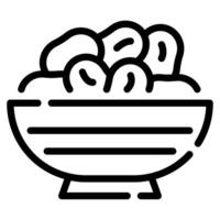 Dates Plate Icon Ramadan, for infographic, web, app, etc vector