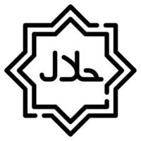 Halal Icon Ramadan, for infographic, web, app, etc vector