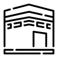 kaaba icono ramadán, para infografía, web, aplicación, etc vector