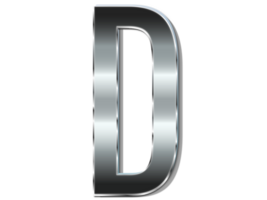 STAINLESS LETTER D png