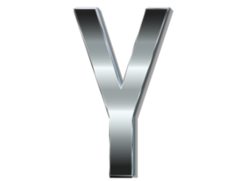 LETTER Y METAL EFFECT png