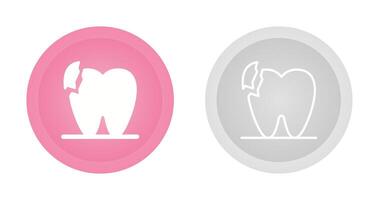 Broken Teeth Vector Icon