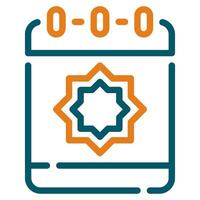 Islamic Calendar Icon Ramadan, for infographic, web, app, etc vector