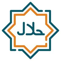 Halal Icon Ramadan, for infographic, web, app, etc vector