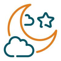 Moon Icon Ramadan, for infographic, web, app, etc vector