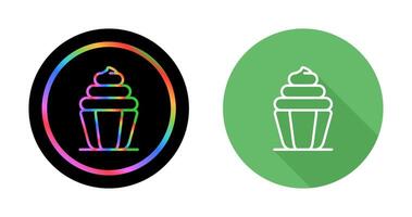 icono de vector de cupcake