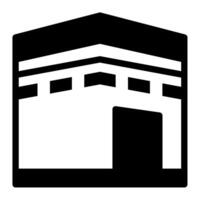 kaaba icono ramadán, para infografía, web, aplicación, etc vector