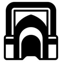 mihrab icono ramadán, para infografía, web, aplicación, etc vector