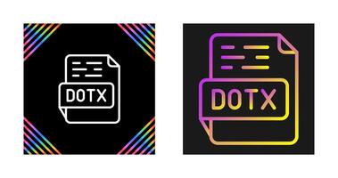 DOTX Vector Icon