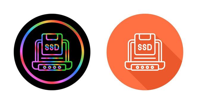 Solid State Drive Vector Icon