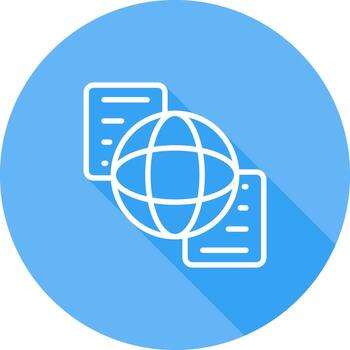 documento compartiendo vector icono