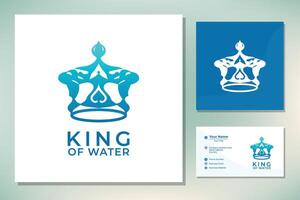 Blue King Crown vector