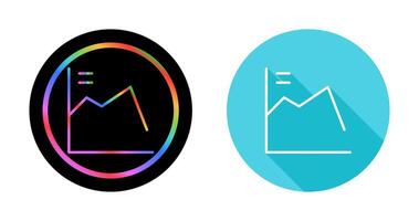 económico recesión vector icono