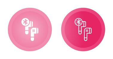 Bluetooth Earphones Vector Icon