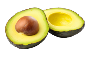 ai generado aguacate png. cortar aguacate con semillas png