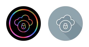 Cloud Security Vector Icon