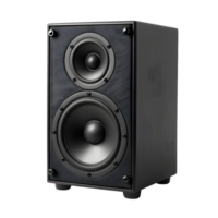 AI generated Black bookshelf speaker PNG