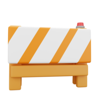 barrier 3d icon isolated 3d illustration png