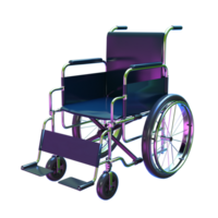 un' sedia a rotelle è mostrato su un' trasparente sfondo png