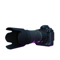 een camera met een lens Aan het Aan een transparant achtergrond png