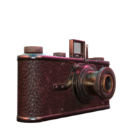 een oud camera Aan een transparant achtergrond png