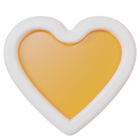 corazón linda 3d icono para el amante png