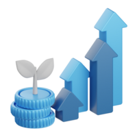 3d Rendern profitieren isoliert nützlich zum Geschäft, Analytik, Netz, Geld und Finanzen Design Element png