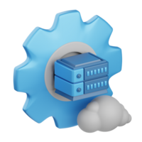 3d representación base de datos aislado útil para negocio, analítica, web, dinero y Finanzas diseño elemento png