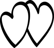 Sketch heart icon Vector illustration