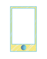 Design photo frame for mobile phone or phone. Perfect for photo frame, photo call, wallpaper, background, poster, banner png