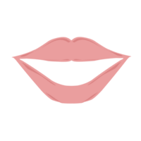 Illustration design of a woman's pink lips. Perfect for stickers, card elements, social media, banners, posters png