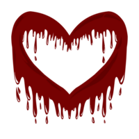 pintado spray ilustração com vermelho coração amor forma coberto dentro vermelho sangue namorados tema, isto Projeto é adequado para fotochamada, social meios de comunicação, papeis de parede, cartões, adesivos. png