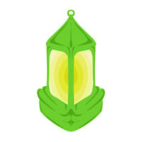 il verde lanterna design ha un' Ramadan e islamico vacanza tema. Perfetto per manifesti, striscioni, adesivi, sfondi, sfondi png