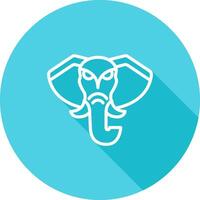 icono de vector de elefante