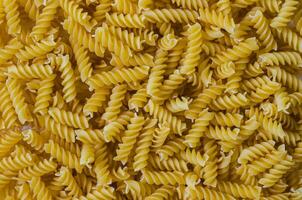 Dried Fusilli Pasta Close Up Detail photo