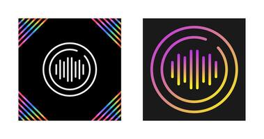 Audio Spectrum Circle Vector Icon