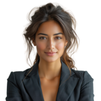 AI generated Indian businesswoman isolated on transparent background png