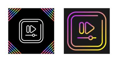 Video Fast Square Triangle Vector Icon