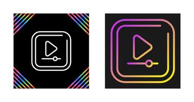 Video Play Square Vector Icon