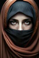 AI generated woman in hijab photo