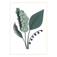 affranchissement timbres avec fleurs. png