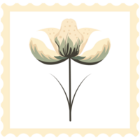 Postage stamps with flowers. png